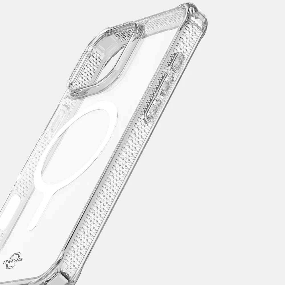 iPhone 16 Pro Max Itskins Hybrid Clear Touch Magsafe Case - Transparent - Tashqila iPhone 16 Pro Max Itskins Hybrid Clear Touch Magsafe Case - Transparent - Tashqila